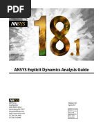 ANSYS Explicit Dynamics Analysis Guide