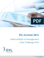 EXL Acumen 2016: Indian Institute of Management Case Challenge 2016