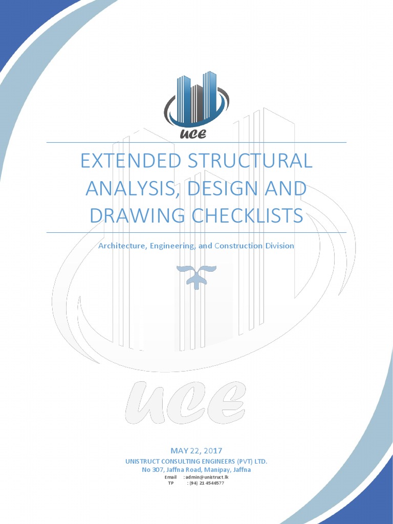 Extended Structural Drawing Checklists | PDF | Beam (Structure ...