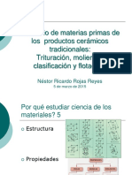 Beneficio de Materias Primas Cerámicas Clase 1