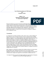 A Study of Mainstream Features of CRM System and Evaluation Criteria PDF
