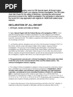 Declaration of Fbi Special Agent Jill Enyart On The 1MDB Criminal Investigations