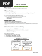 Psych 1st Exam