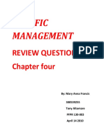 Traffic Management: Review Questions Chapter Four