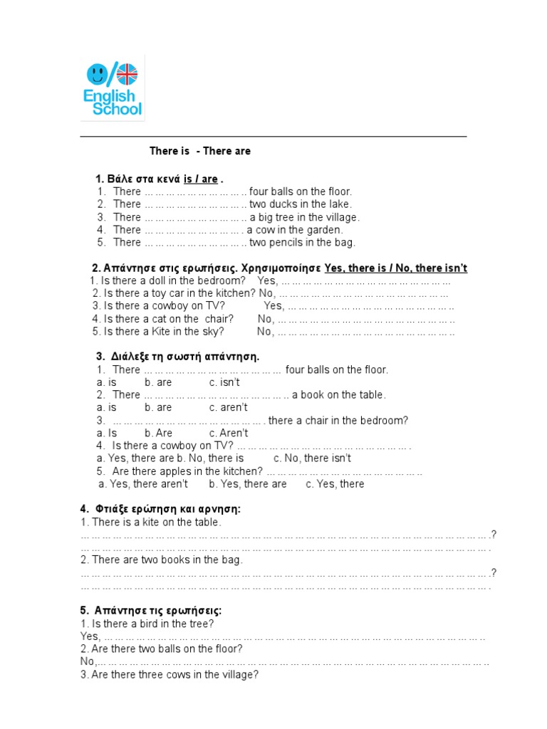 There Is There Are | PDF | Language Arts & Discipline | Foreign ...