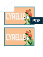 Nametag Cyrelle