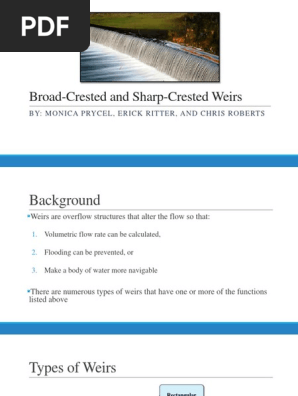 Types Of Weirs