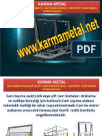 KARMA METAL Cam Tasima Sepeti Cam Tasima Paleti Cam Aktarma Demiri Camci Arabasi Demiri