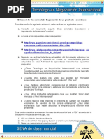 Evidencia 8 Caso Simulado Exportación de Un Producto Colombiano