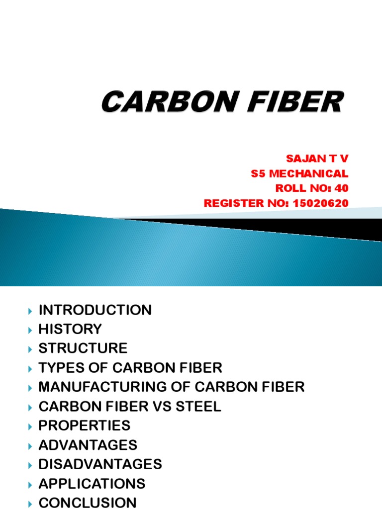 Carbon Fiber, PDF, Carbon