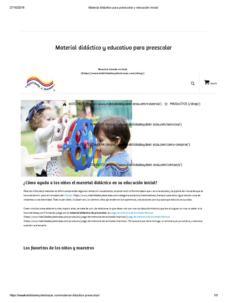 Material Didáctico para Preescolar y Educación Inicial | PDF | Jardín