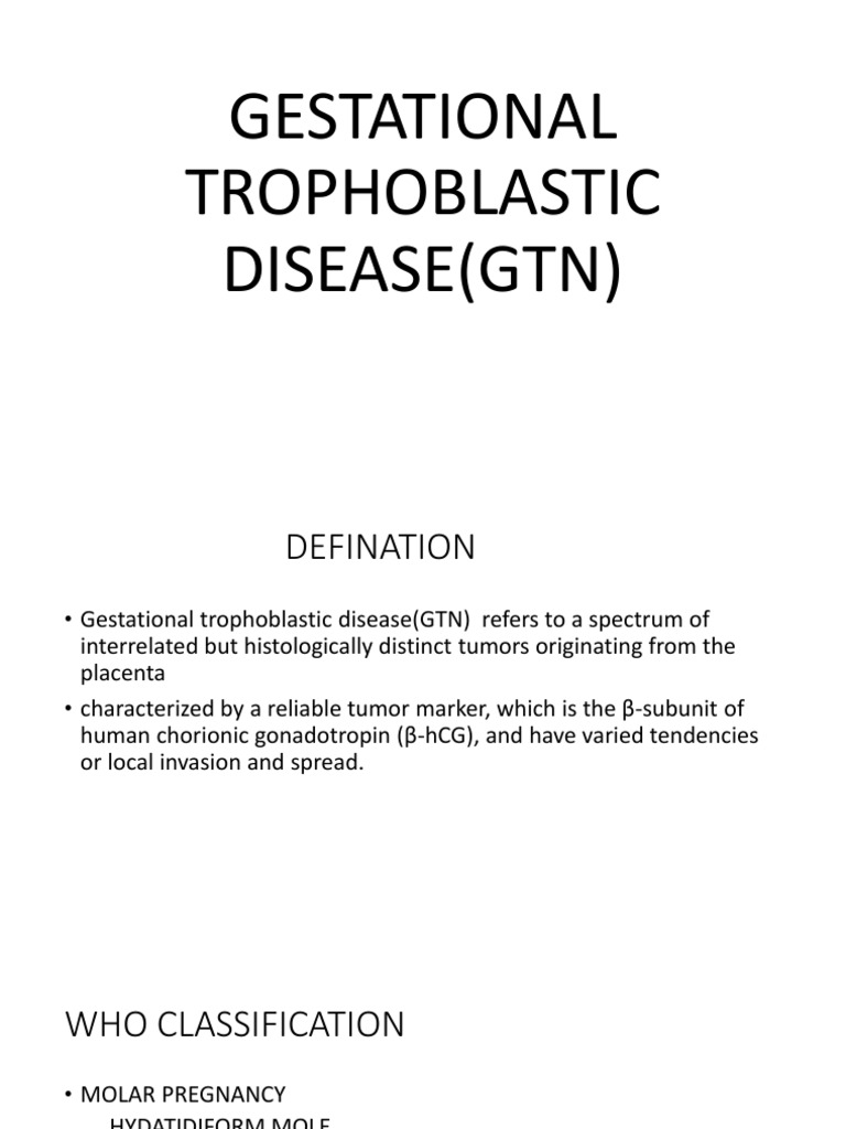 Understanding Gestational Trophoblastic Disease | PDF