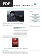 10 Livros Para Vencer a Guerra Cultural - Conservadorismo Do Brasil