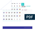 2018 Excel Calendar Vacation Tracking 10
