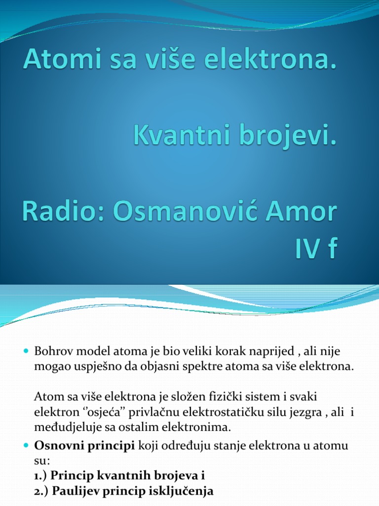 Kvantni brojevi
