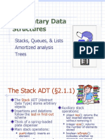 Elementary Data Structures: Stacks, Queues, Lists and Trees