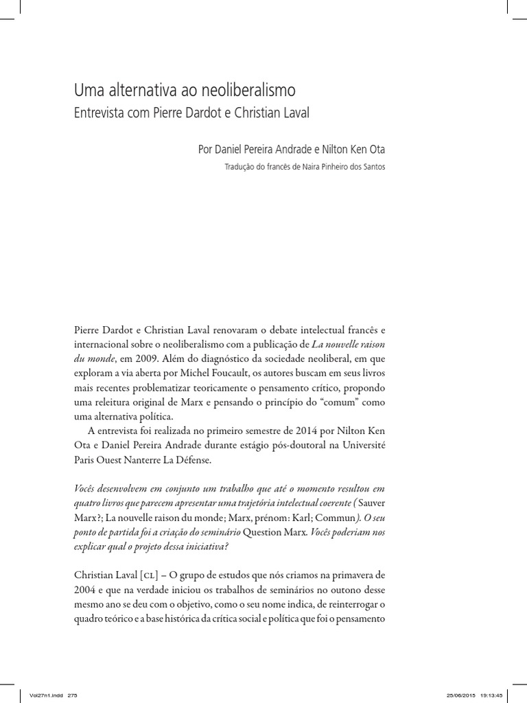 1 22 08 16 uma alternativa ao neoliberalismo christian laval