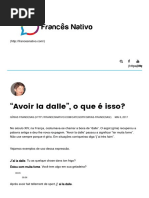 “Avoir La Dalle”, o Que é Isso_ – FrancêsNativo