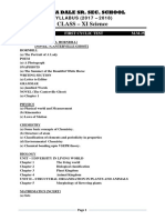 XI Science Syllabus (2017-18) Jbum