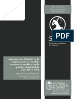 Aproximación Histórica de La Implantación Del Modelo Económico Neoliberal en La Política Dictatorial de Chile (1973-1990)