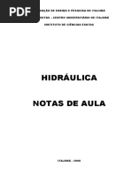 Notas de Aula Hidráulica Eng, Civil
