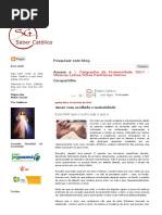 Saber Católico_ Amar Com Acolhida e Maturidade