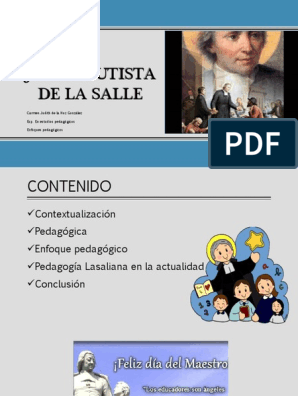 Juan Bautista de La Salle | PDF | Cognición | Science