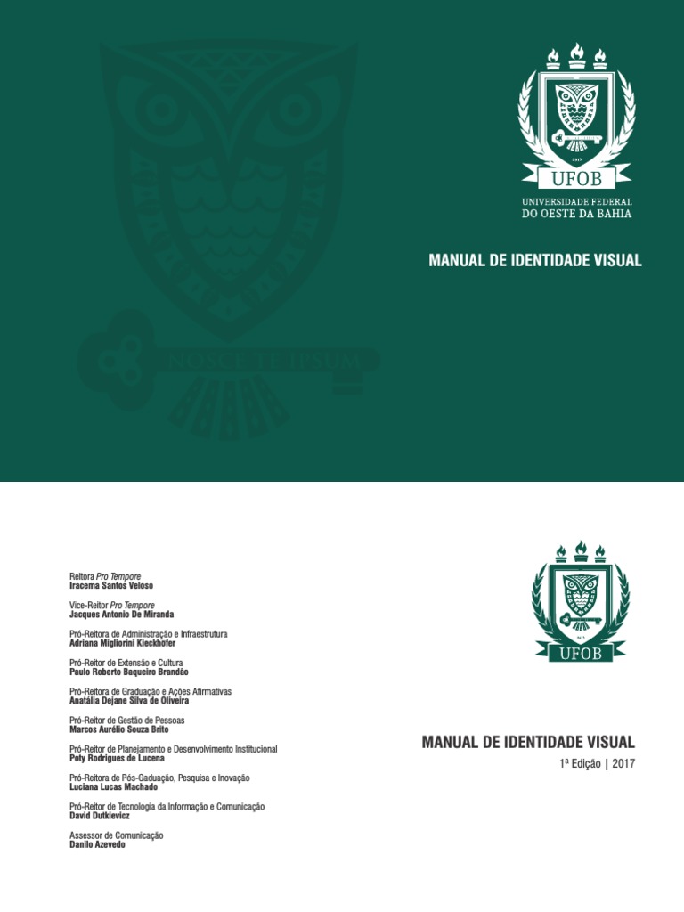 Manual de Identidade Visual da UFOB | PDF | Marca | Modelo de cores RGB