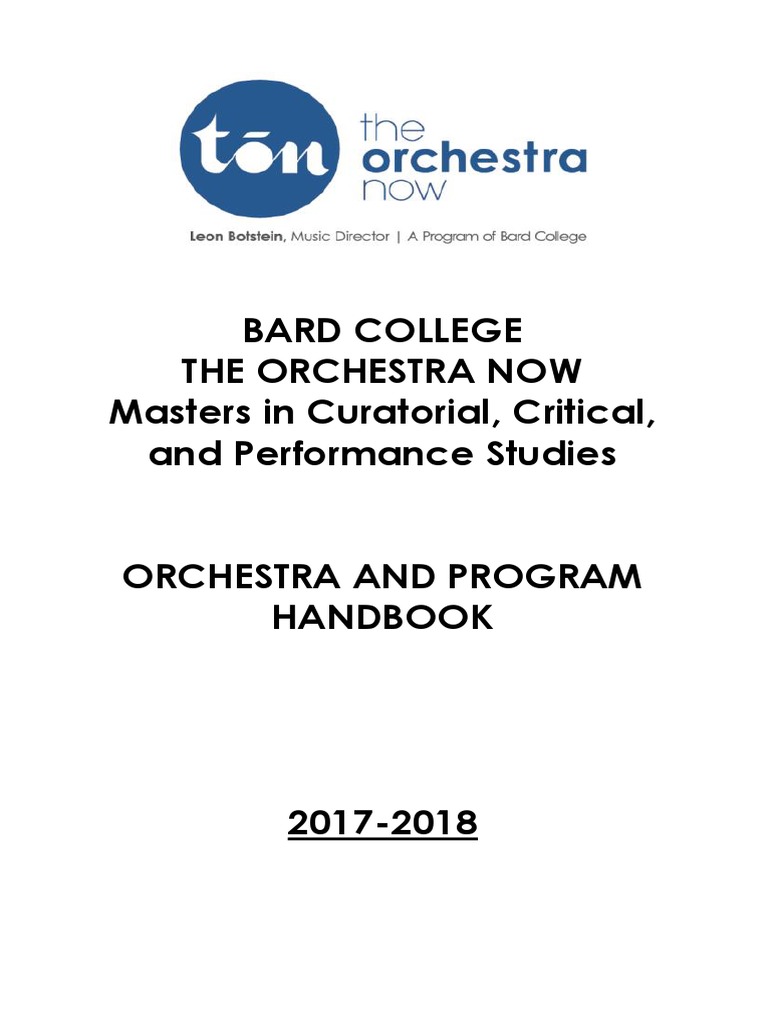 1718 Handbook | PDF | Orchestras | Conducting