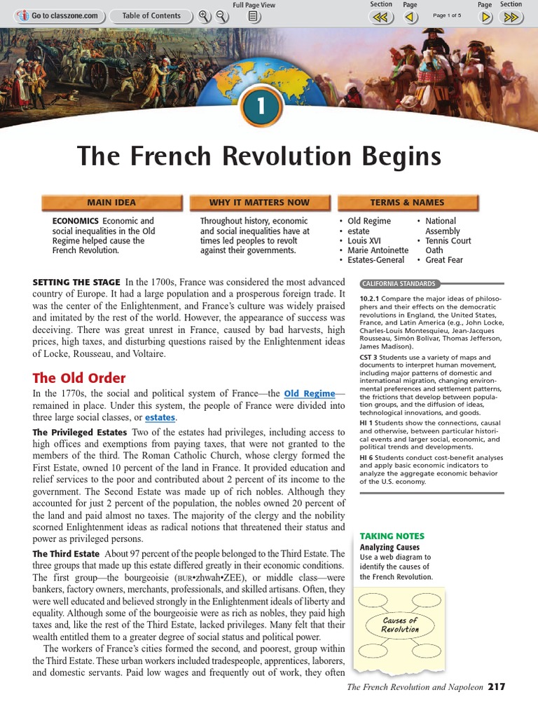 the french revolution essay pdf