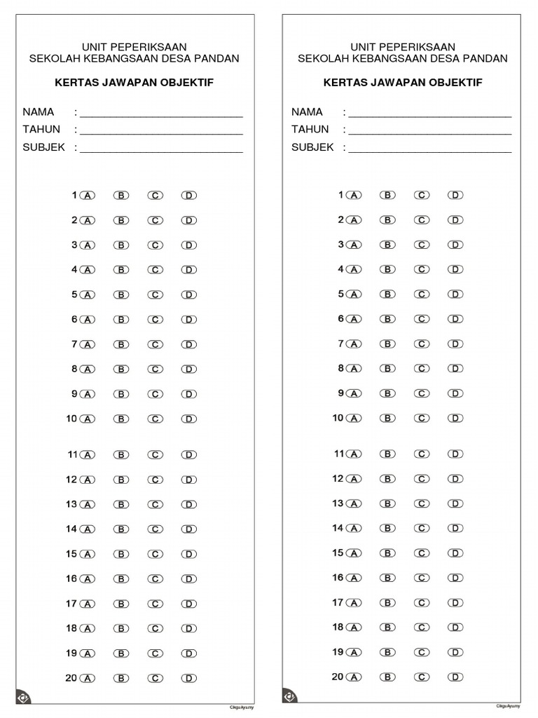 Kertas Jawapan Objektif.docx