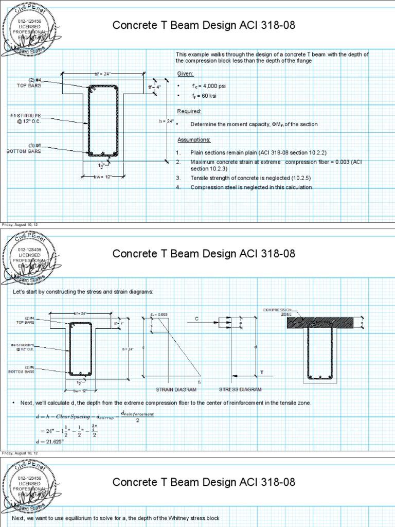 ConcreteTBeamDesign.pdf Ultimate Tensile Strength Beam (Structure)