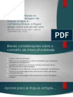 Ensino de línguas antigas e interculturalidade