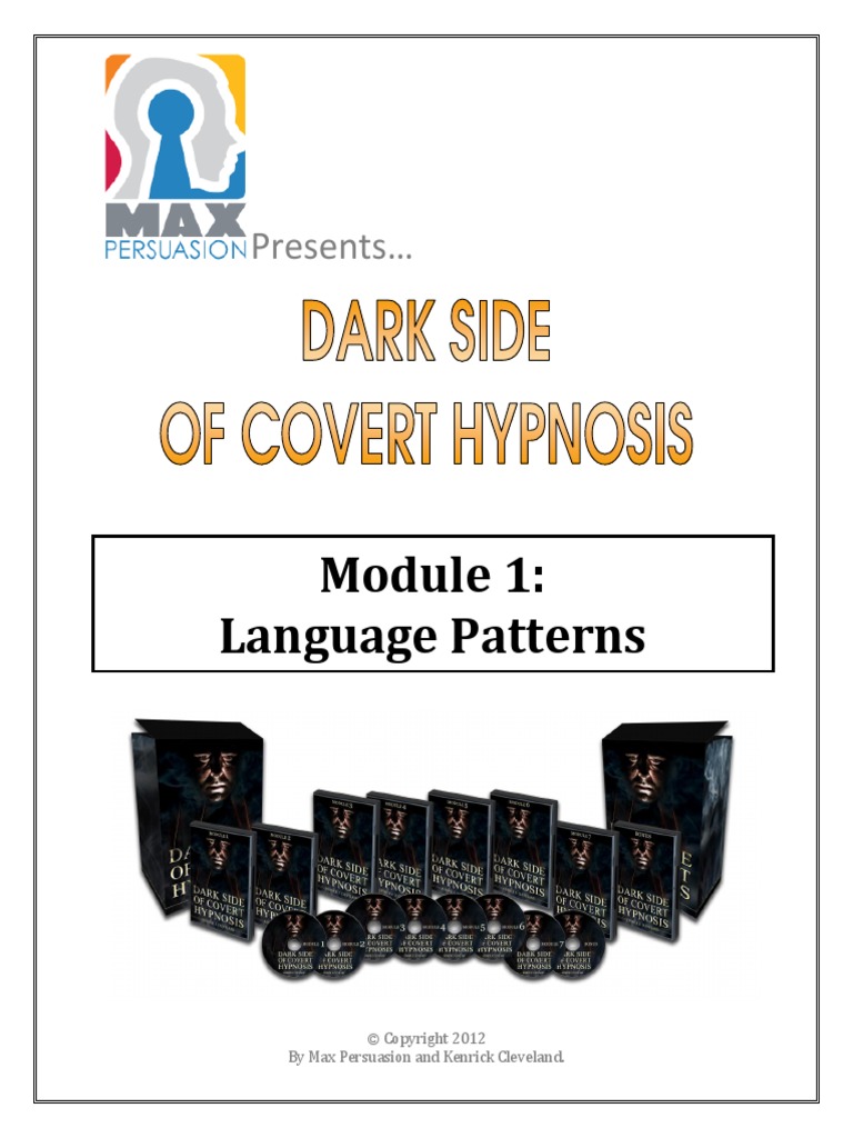 DarkSideOfCovertHypnosis Mod1 LanguaguePatterns | PDF | Unconscious ...