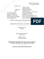 Unified Patents Inc. v. First Class Monitoring, LLC, IPR2017-01932, (PTAB Aug. 14, 2017) .