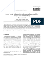 A Cost Model of Industrial Maintenance for Protability Analysis and Benchmarking--A