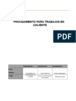 Procedimiento de Trabajo en Calinete Soldadura A La Plata