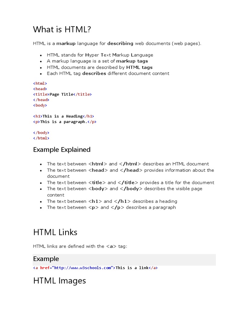 A Comprehensive Guide to HTML Elements and Styling Techniques | PDF ...