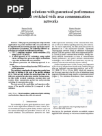 Teleprotection Solutions With Guaranteed Performance Using Packet Switched Wide Area Communication Networks