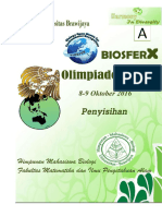 Soal Olimpiade Biologi Biosfer X