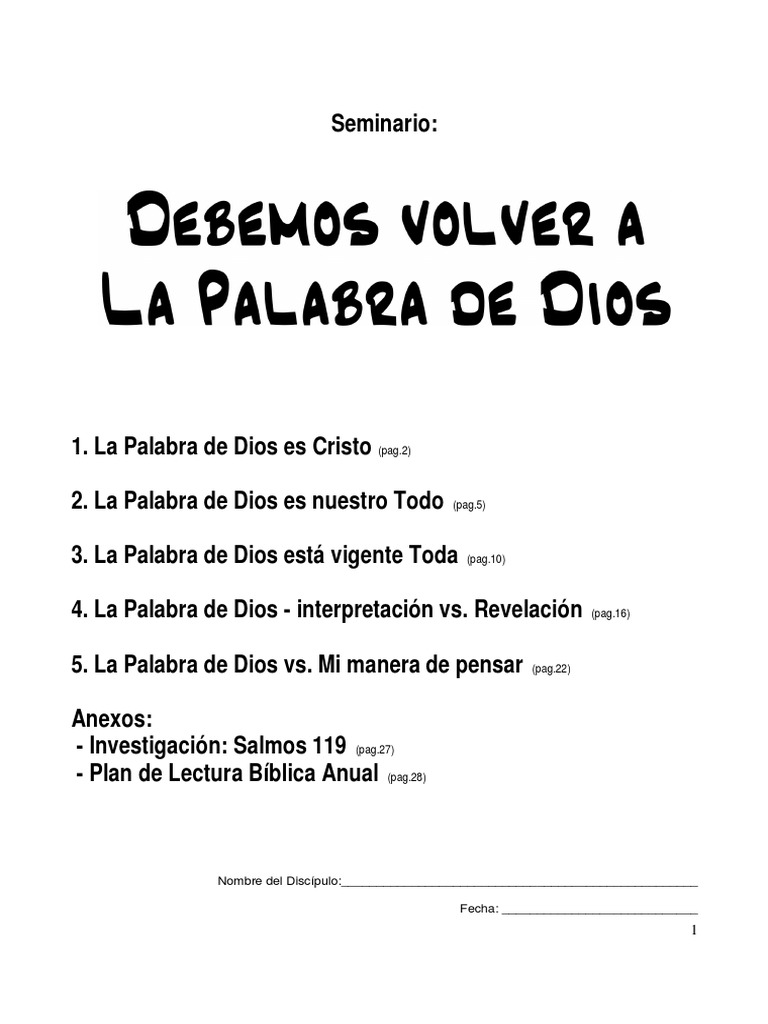 La Palabra de Dios: Cristo y Vida | PDF | Cristo (título) | Jesús