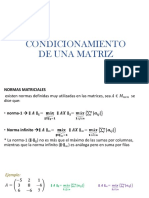 Condicionamiento de Una Matriz MTD - Numerico