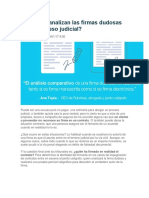 Cómo analiza un perito calígrafo una firma dudosa