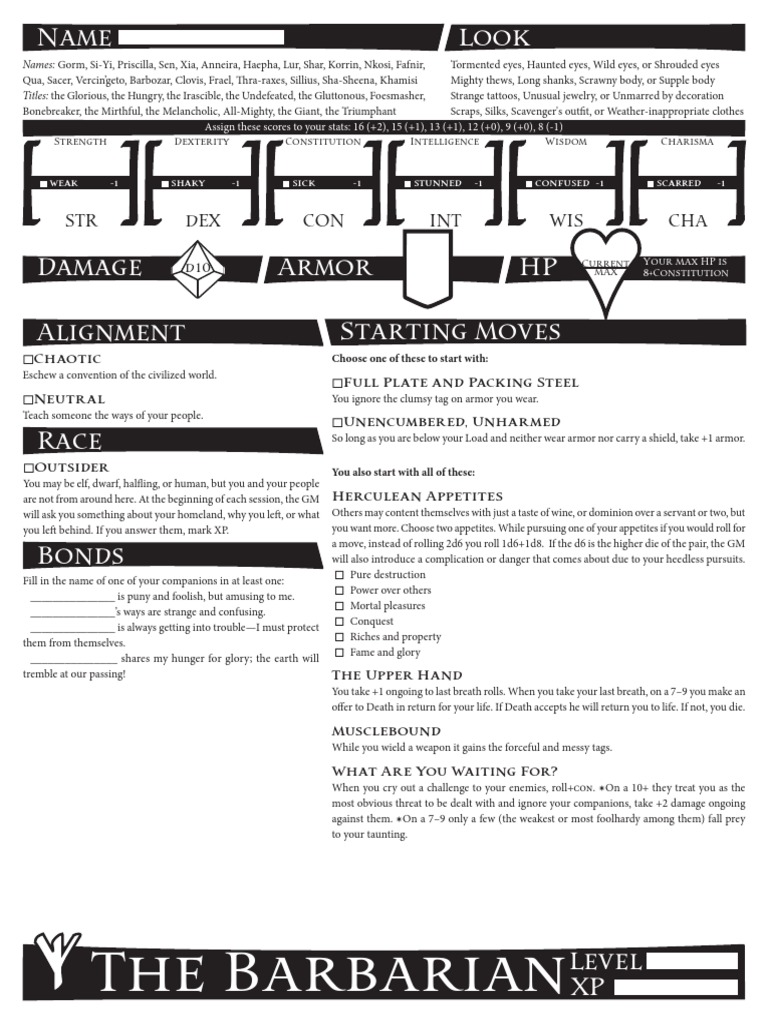 Barbarian.pdf | Dungeons &amp; Dragons | D20 System