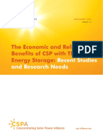 ABB - The Economic Benefit of CSP With Thermal Storage - CSPA-Report-Dec-2012-Ver1.0 PDF