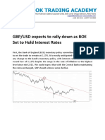 GBP/USD Expects To Rally Down As BOE Set To Hold Interest Rates