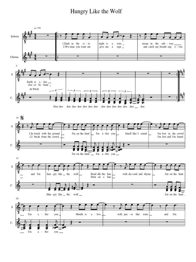 Hungry Like The Wolf Pdf