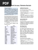 UA Talentos Raciais