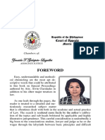 Foreword On Special Proceedings: An Exhaustive Exposition by Justice Zenaida T. Galapate-Laguilles