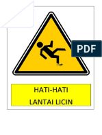 Hati-Hati Lantai Licin